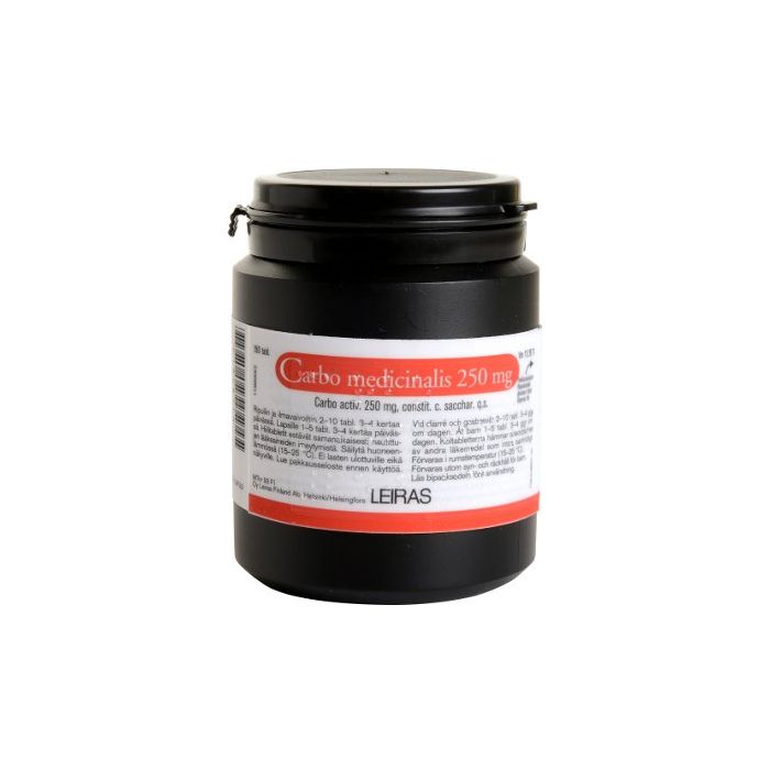 1000001705_CARBO_MEDICINALIS_250_mg_tabl_150_kpl_pakkauskuva_Pakkauskuva3136_jpg