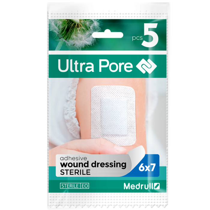 Medrull Ultra Pore kiinnittyvä sidos 6x7cm 5 kpl