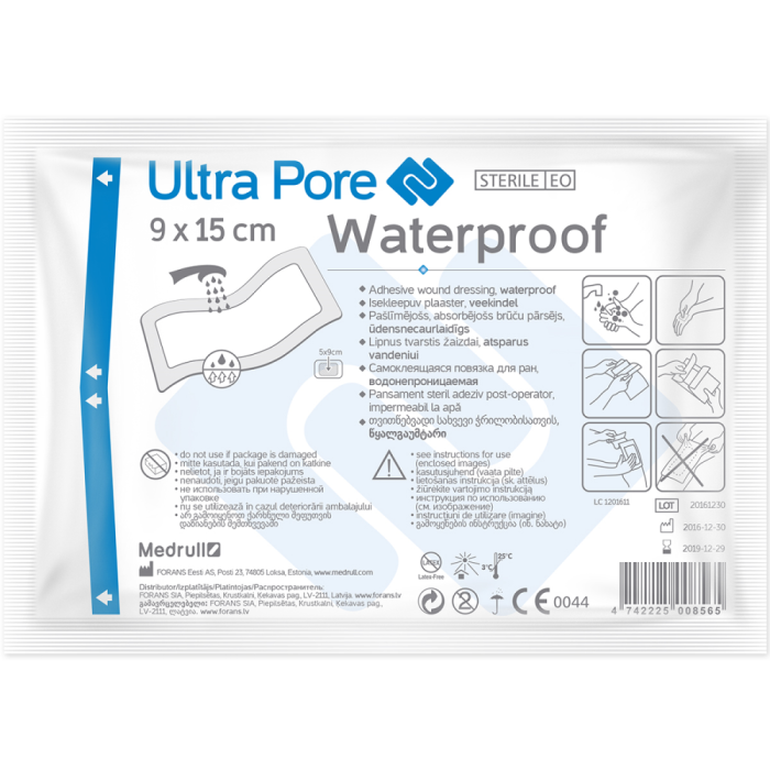 Medrull Ultra Pore vedenpitävä sidos 9x15cm 1 kpl