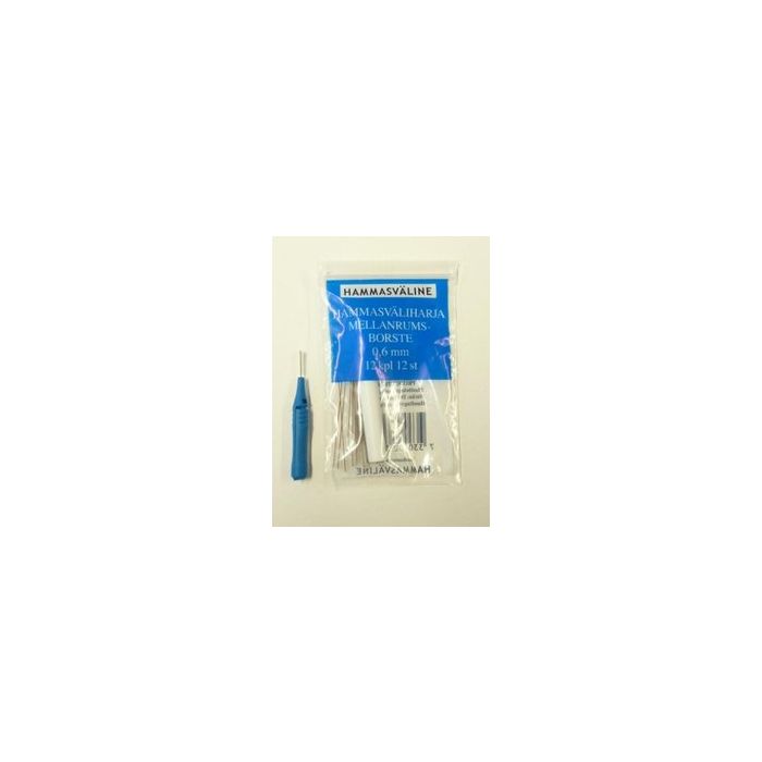 DOFT HAMMASVÄLIHARJA 0.6 MM SININEN 12 KPL
