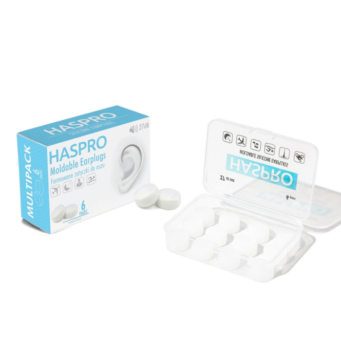 Haspro MOLDABLE silikonikorvatulp. vaalea 6 paria kuva 3