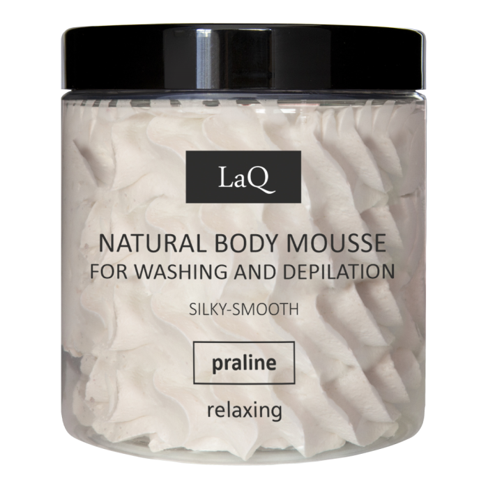 1000029719_LaQ_Pesu_ja_epilointivaahto_Natural_Body_Mousse_Praline_100_g_pakkauskuva_Pakkauskuva24963_jpg