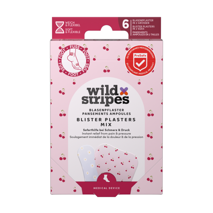Wild Stripes Blister Plaster Mix 6 kpl