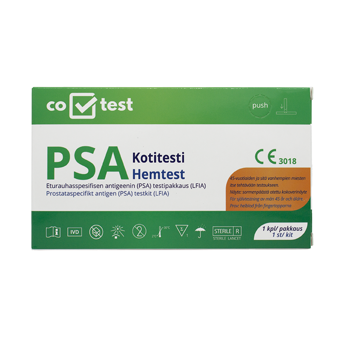 Co-Test Eturauhasen spesifisen antigeenin (PSA) kotitesti 1 kpl