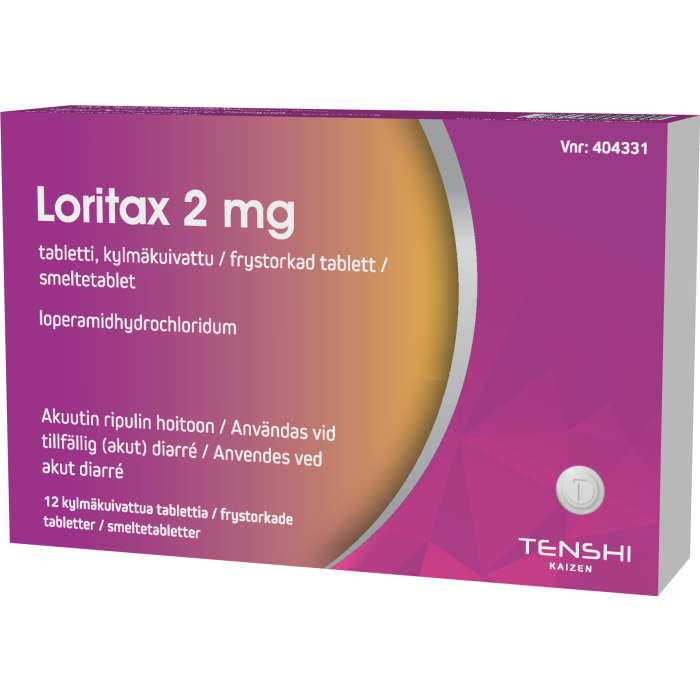 LORITAX tabletti, kylmäkuivattu 2 mg 12 fol