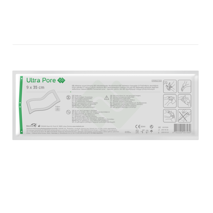 Medrull Ultra Pore kiinnittyvä sidos 9 x 35 cm 1 kpl