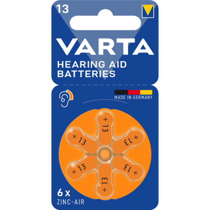 VARTA Kuulokojeparisto V13 6 kpl