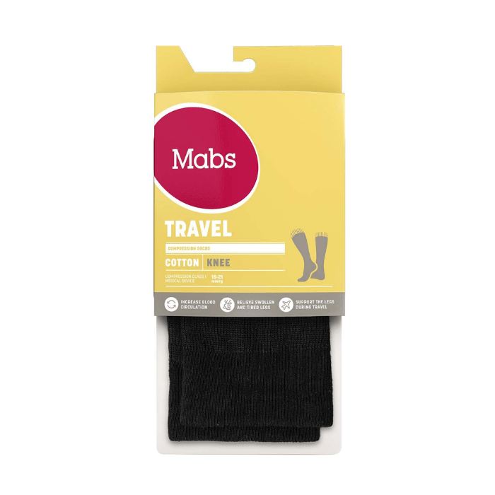 Mabs Travel tukisukka musta S 1 pari
