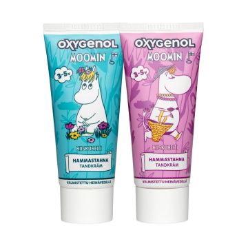 Oxygenol Muumi Niiskun. 3-5v last. Hammastahna 50 ml