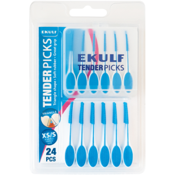 Ekulf TenderPicks kumihammastikut XS/S 24 kpl