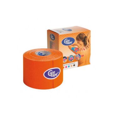Curetape kinesiologinen teippi oranssi 5m x 5 cm 1 KPL