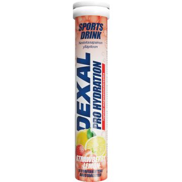 Dexal Pro Hydration strawberry-citrus+magnesiumsitraatti 18 poretabl