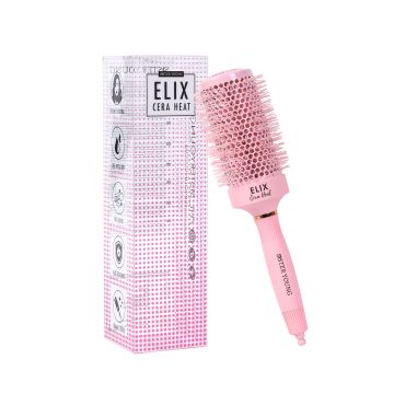 SisterYoung ELIX CERA HEAT PINK keraaminen pyöreä hiusharja 53 mm 1 kpl