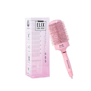 SisterYoung ELIX CERA HEAT PINK keraaminen pyöreä hiusharja 43 mm 1 kpl
