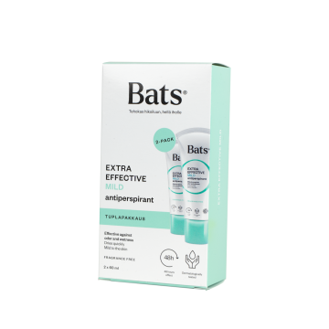 Bats Roll-on Mild Roll-on antiperspirantti tuplapakkaus 2x60 ml