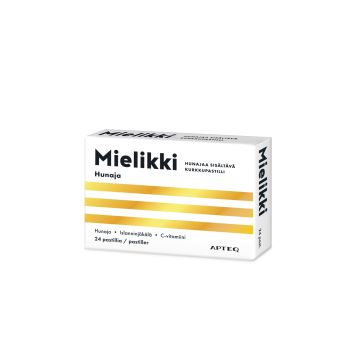 Apteq Mielikki kurkkupastilli Hunaja 24 tablettia