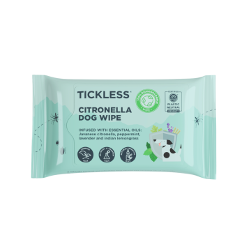 Tickless Citronella Dog Wipe 1 kpl