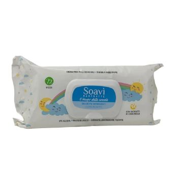 MEDS SOAVI BABYNETTE AVENA Vauvan puhdistuspyyhe luonnollinen 120 kpl