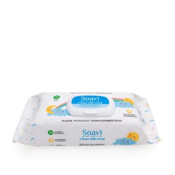 MEDS SOAVI Vauvan puhdistuspyyhe luonnollinen 72 kpl
