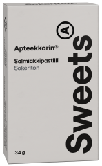 Apteekkarin Salmiakkipastilli sokeriton 34 g