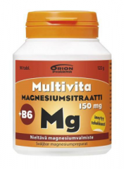 MULTIVITA MAGNESIUMSITRAATTI+B6 150MG 90 TABL