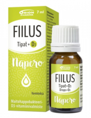 FIILUS NAPERO +D3 TIPAT (N. 30 ANNOSTA) 7 ML