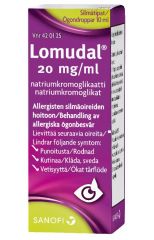 LOMUDAL 20 mg/ml silmätipat, liuos 10 ml