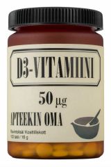 APTEEKIN OMA D3-VITAMIINI 50 MIKROG 100 tabl