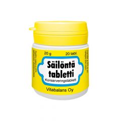 Säilöntätabletti 20 tabl